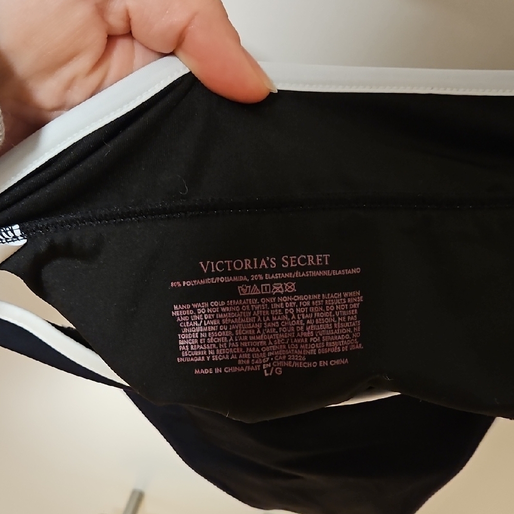 Victoria's Secret Black and White Bikini Bottom - Picture 2 of 3
